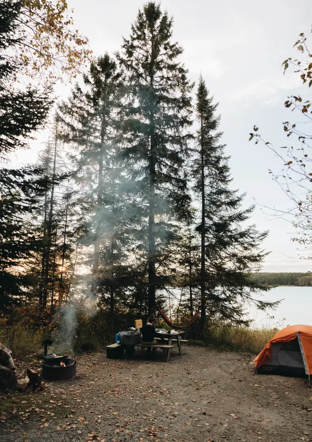 Camping automnal au Parc National de Frontenac de Saint-Daniel