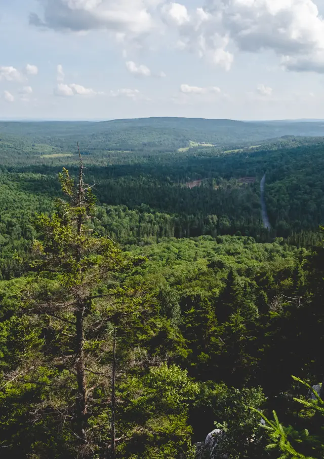 Vue du sommet du Morne à Giroux à Saint-luc-de-Bellechasse