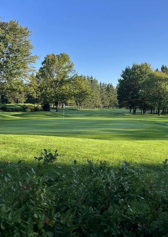 Vert d'un trou au Club de Golf Dorchester à Frampton