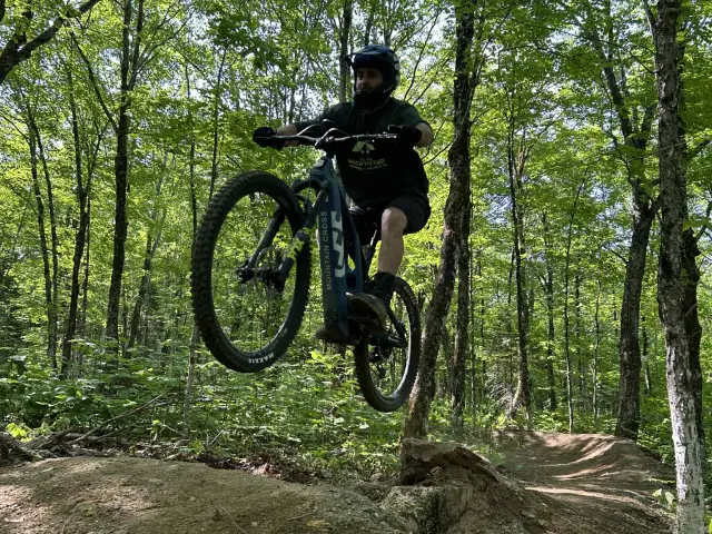 Piste de vélo de montagne La Flammèche, Parc du Massif du Sud, St-Philémon