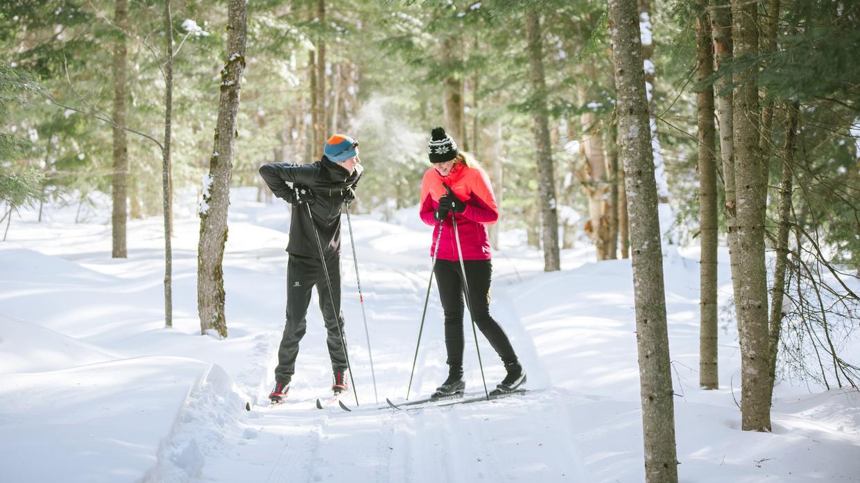Ski de fond - Ski de randonnée - Hiver - Couple