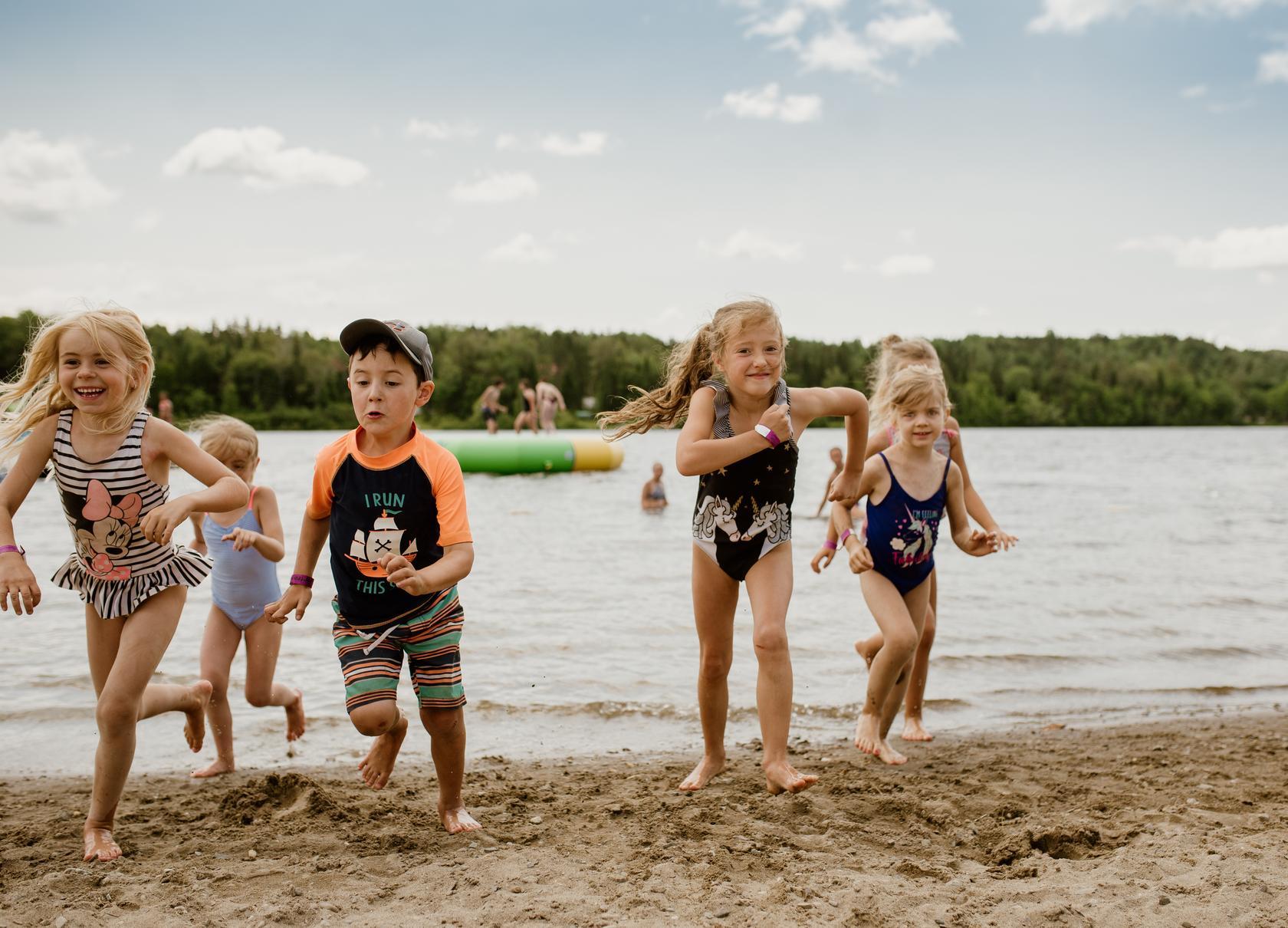 Éco-Parc - été 2019 - plage - course - enfants