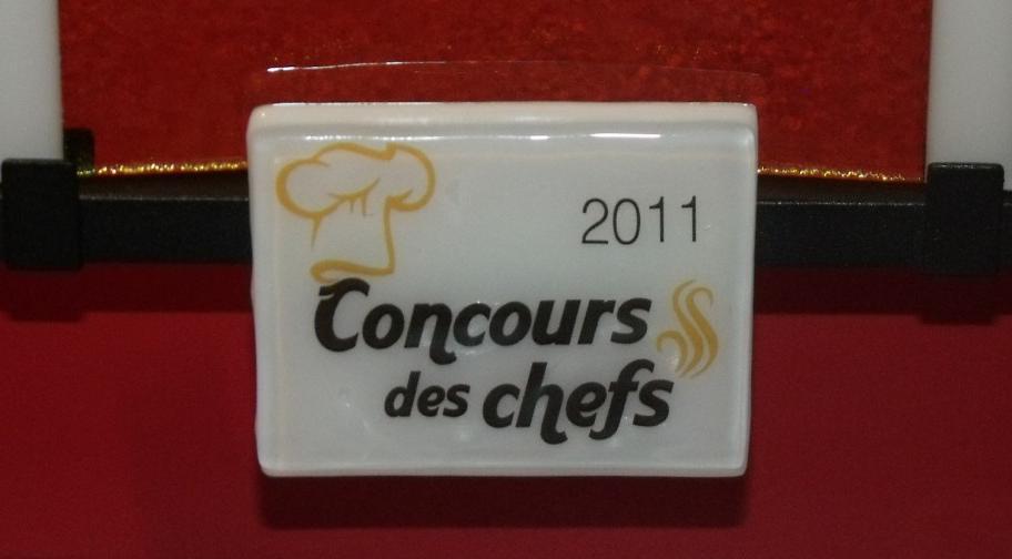 médaillé Bronze Concours des Chefs 2011